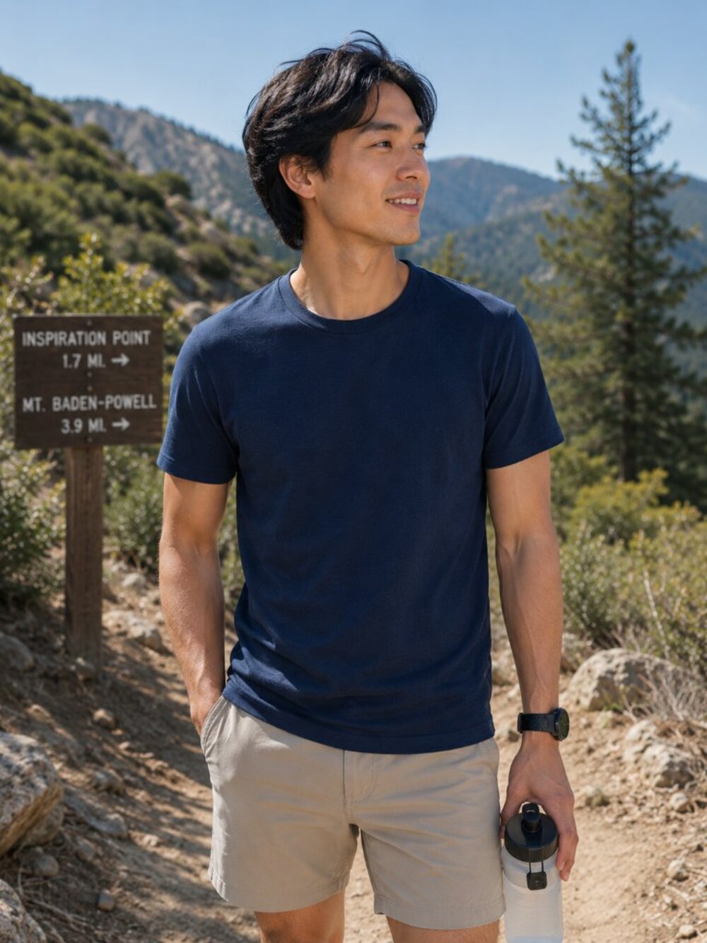 ASOS Design Navy Essential Crew Neck T-Shirt Small